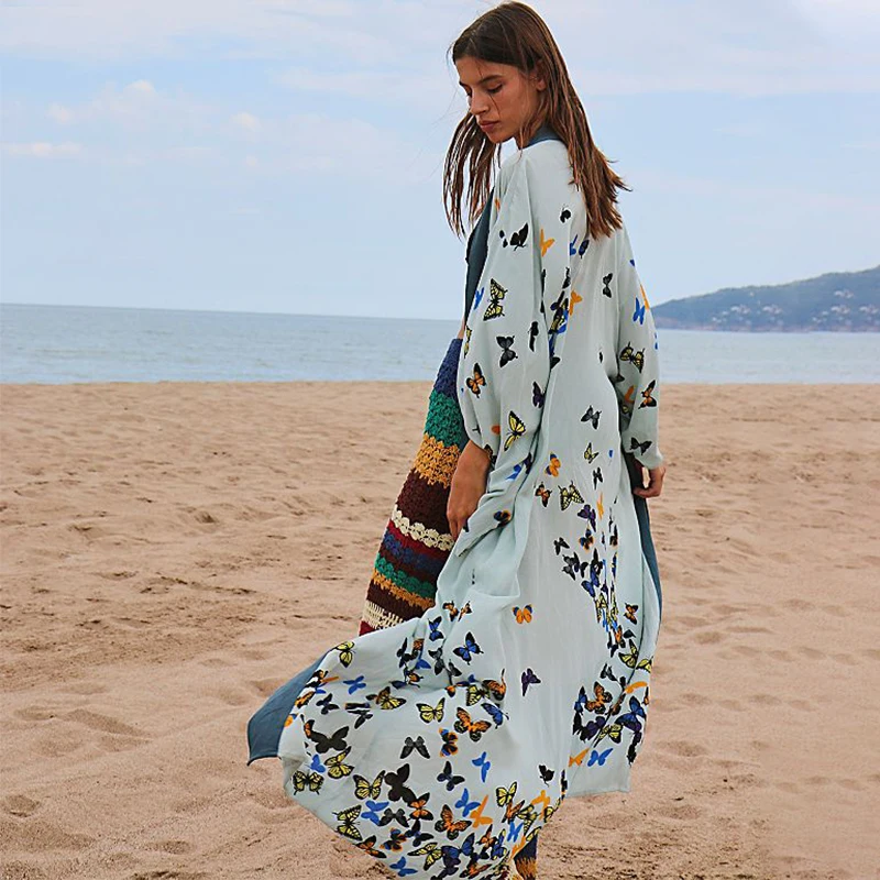 2022 Printed Full Sleeve Front Open Long Kimono Plus Size Beachwear Tunic Women Summer Tops and Blouses Shirts Q1224
2022 Printed Full Sleeve Front Open Long Kimono Plus Size Beachwear Tunic Women Summer Tops and Blouses Shirts Q1224