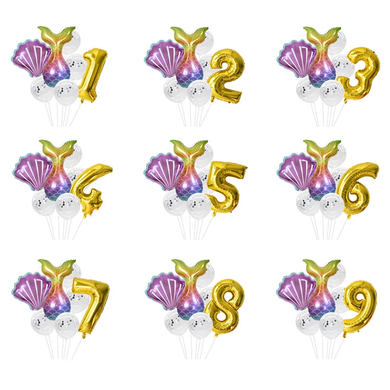 7pcs/lot Mermaid Party Balloons 32inch Rainbow Number Foil Balloon Kids Birthday Party Decor Baby Shower Decor Helium Globos
7pcs/lot Mermaid Party Balloons 32inch Rainbow Number Foil Balloon Kids Birthday Party Decor Baby Shower Decor Helium Globos