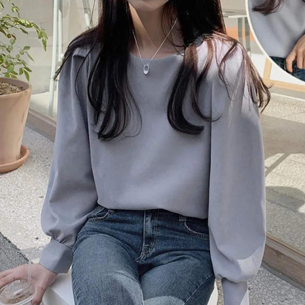 Korean Fashion Pullover Lady Puff Sleeve Elegant Sweetheart Solid Wild Style Lady Comfy Bottoming Shirt Jumper Sweater Tops
Korean Fashion Pullover Lady Puff Sleeve Elegant Sweetheart Solid Wild Style Lady Comfy Bottoming Shirt Jumper Sweater Tops