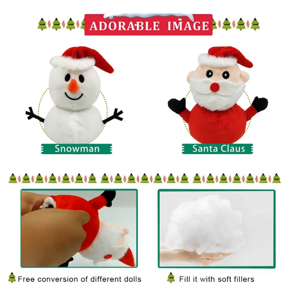 Reversible Flip Santa Stuffed Plush Doll Soft Simulation Plush Toy Christmas Plush Doll Filled Plush Child Santa Toy
Reversible Flip Santa Stuffed Plush Doll Soft Simulation Plush Toy Christmas Plush Doll Filled Plush Child Santa Toy