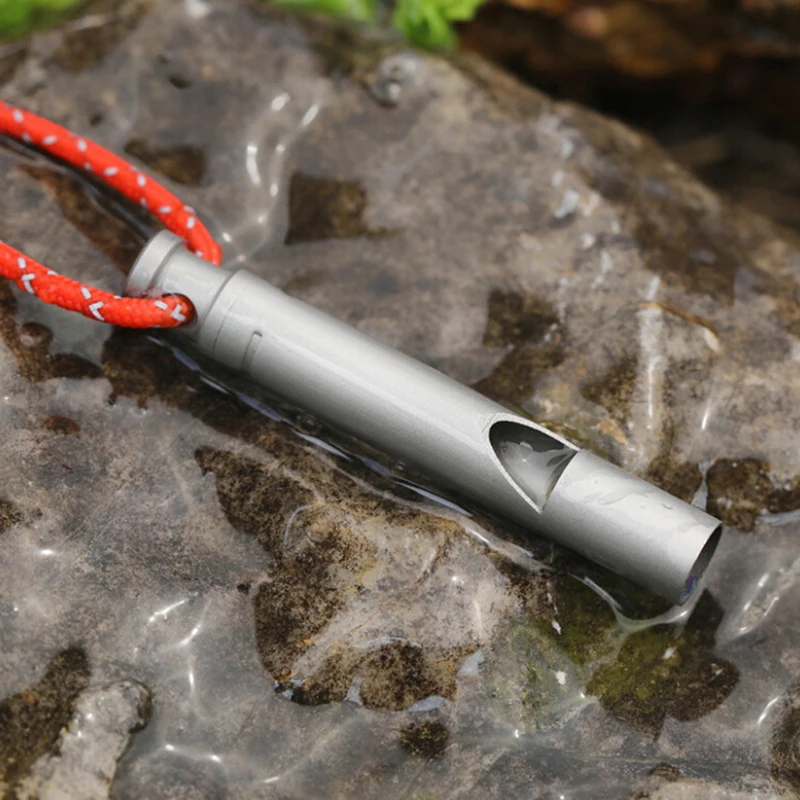 Ultralight Titanium Whistle with Cord Portable Emergency Hiking Camping Whistle Outdoor Survival Tools Camping Hiking Exploring
Ultralight Titanium Whistle with Cord Portable Emergency Hiking Camping Whistle Outdoor Survival Tools Camping Hiking Exploring