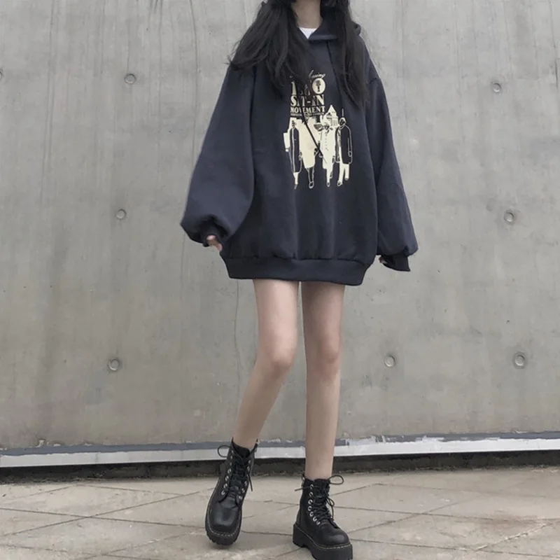 Spring Winter Retro Sweater Women Autumn Winter Korean Loose Student Oversized Hoodie Women
Spring Winter Retro Sweater Women Autumn Winter Korean Loose Student Oversized Hoodie Women