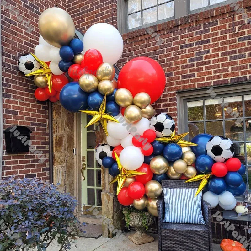 Football Balloon Garland Arch Kit Set Boy Soccer Birthday Decoration White Black Red Navy Blue Golobs Party Baby Shower Decor
Football Balloon Garland Arch Kit Set Boy Soccer Birthday Decoration White Black Red Navy Blue Golobs Party Baby Shower Decor