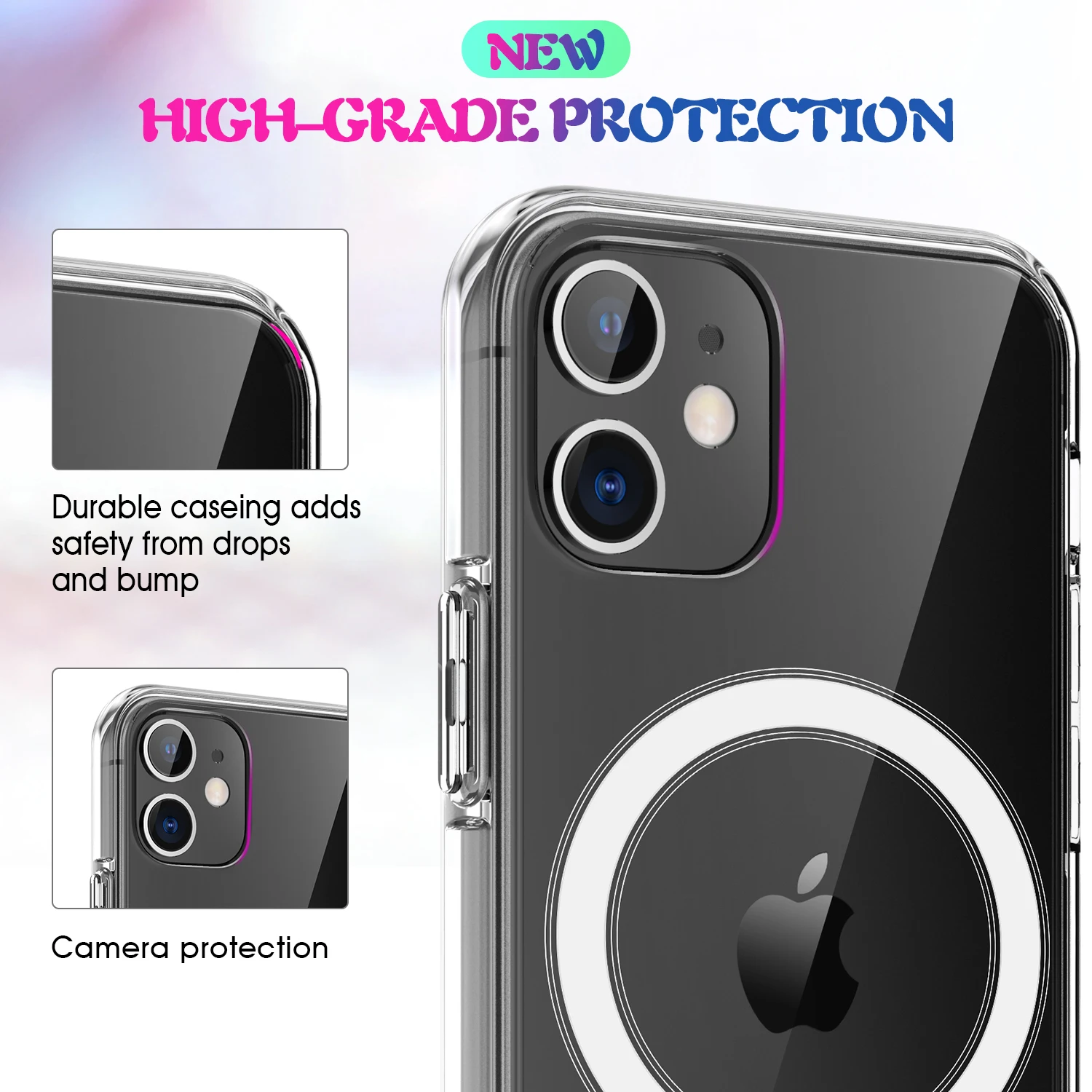 Magsafe Case for Iphone 12 Pro Max Mini Support Wireless Charging Drop Protection Bag Fundas Coque Clear Acrylic Back Cover
Magsafe Case for Iphone 12 Pro Max Mini Support Wireless Charging Drop Protection Bag Fundas Coque Clear Acrylic Back Cover