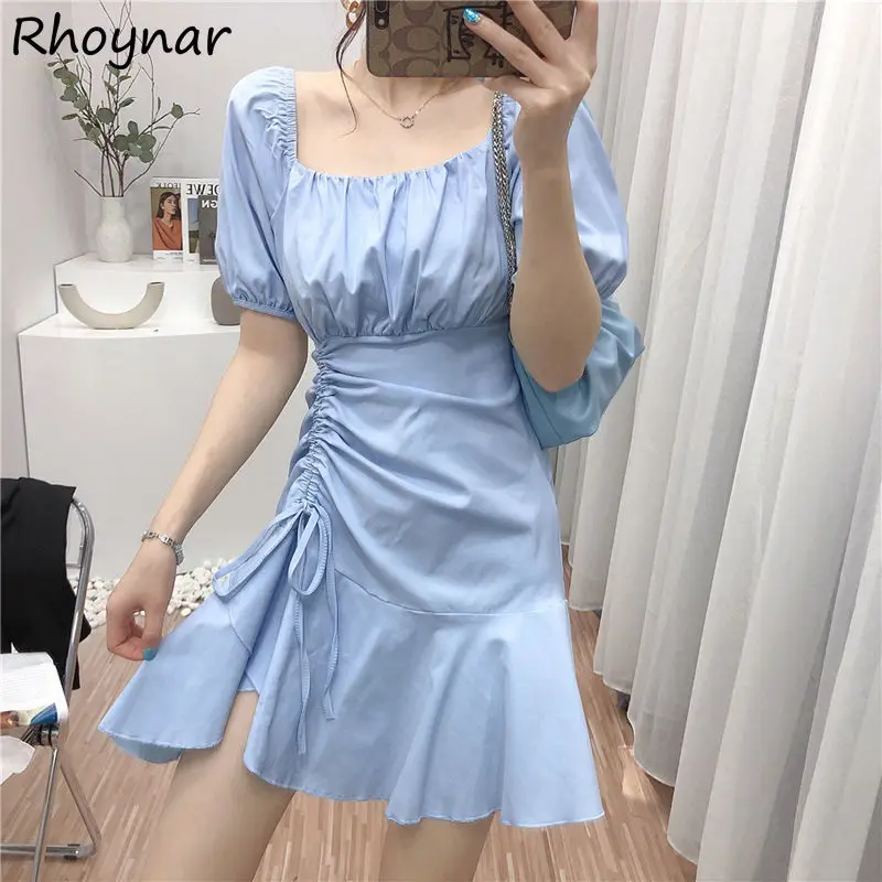 Dress Women Ruffles Casual Square Collar Solid Short Sleeve Fashion Chic Classic Basic Newest Harajuku Elegant Simple Ulzzang
Dress Women Ruffles Casual Square Collar Solid Short Sleeve Fashion Chic Classic Basic Newest Harajuku Elegant Simple Ulzzang