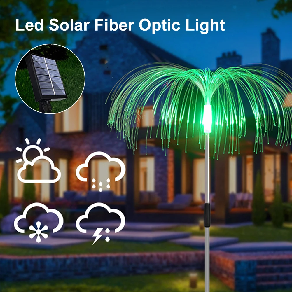 Solar Garden Light Waterproof Jellyfish Lights with 8 Color Changing Modes Flower Light for Outdoor Pathway Yard Lawn Decoration
Solar Garden Light Waterproof Jellyfish Lights with 8 Color Changing Modes Flower Light for Outdoor Pathway Yard Lawn Decoration