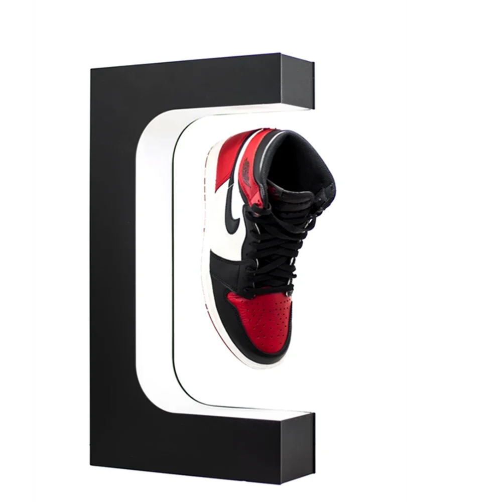Magnetic Floating Levitating Shoe Display Levitation Stand Holder Platform Rotating Sneaker Acrylic Rack With Led lighting
Magnetic Floating Levitating Shoe Display Levitation Stand Holder Platform Rotating Sneaker Acrylic Rack With Led lighting