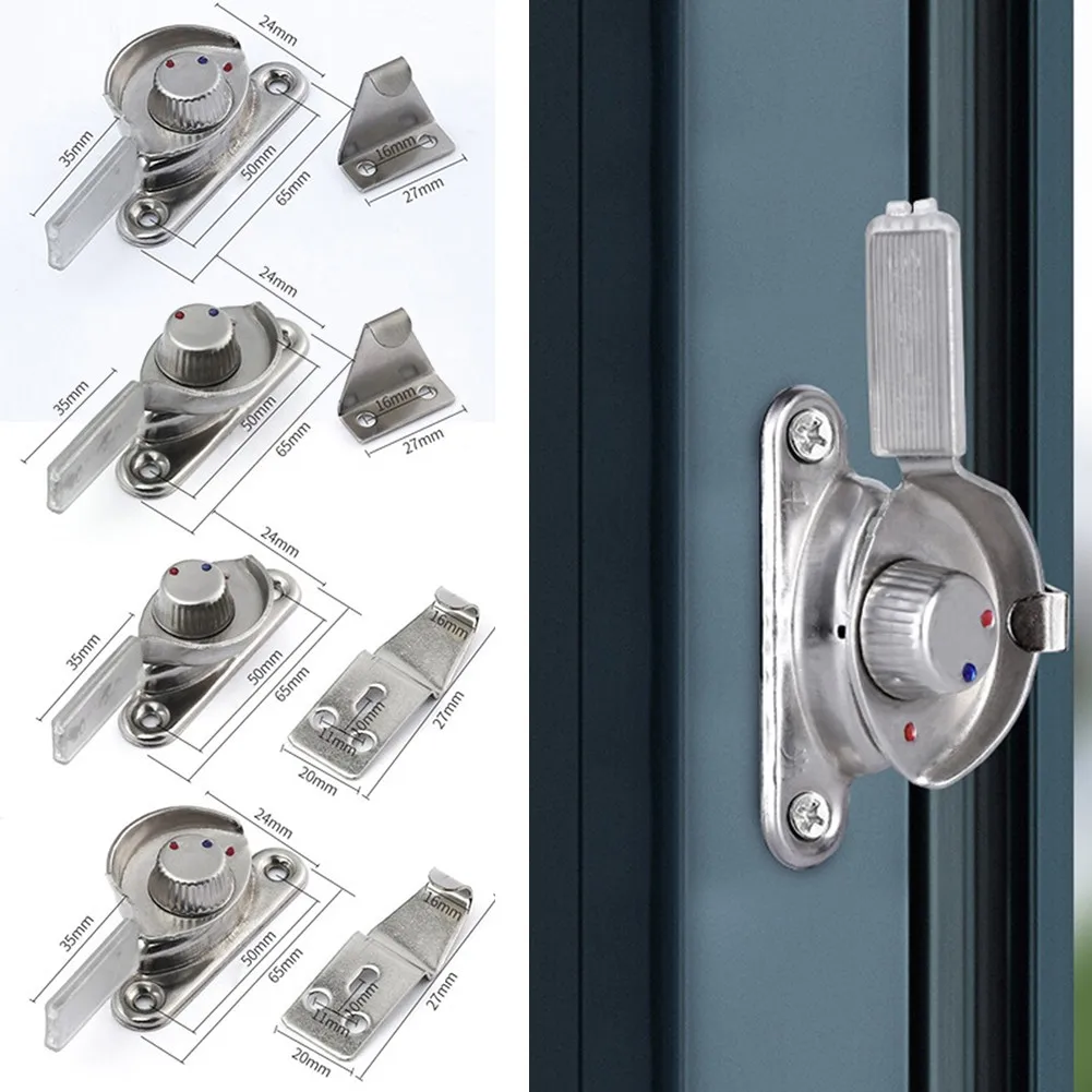 1set Thick Stainless Steel Sliding Door Grass Lock With Lock Hook Buckle Double-sided Crescent Safety Lock Home Hardware
1set Thick Stainless Steel Sliding Door Grass Lock With Lock Hook Buckle Double-sided Crescent Safety Lock Home Hardware