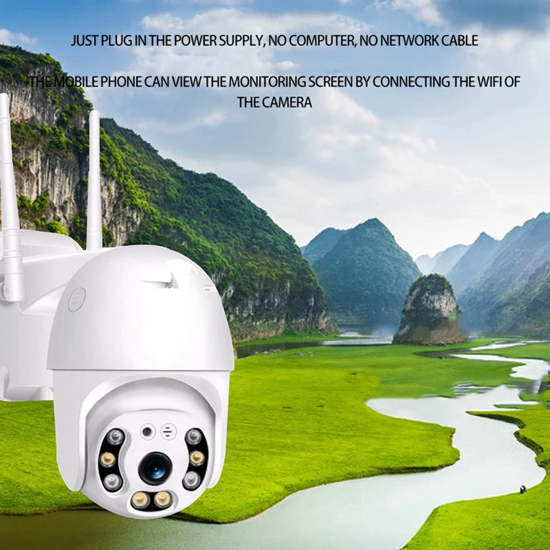 WiFi Camera, Human Body Detection Equipment, Smart 360 Degrees, Outdoor, Audio, Night Vision, Video Surveillance EU Plug
WiFi Camera, Human Body Detection Equipment, Smart 360 Degrees, Outdoor, Audio, Night Vision, Video Surveillance EU Plug