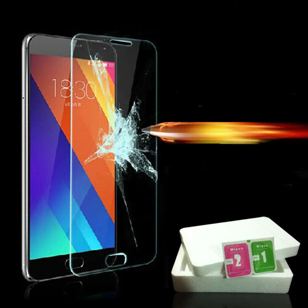 0.26mm 9H закаленное стекло на для Meizu M3 M2 Mini M3S MX5 MX4 MX3 MX2 M1 Note Защитная пленка Розничная