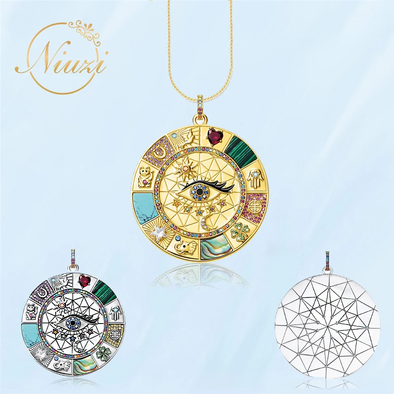 New Boho Vintage Necklaces For Women Luxury Fine Round Metal Pendants Necklaces Creative Fashion Teen Personalized Neck Jewelry
New Boho Vintage Necklaces For Women Luxury Fine Round Metal Pendants Necklaces Creative Fashion Teen Personalized Neck Jewelry