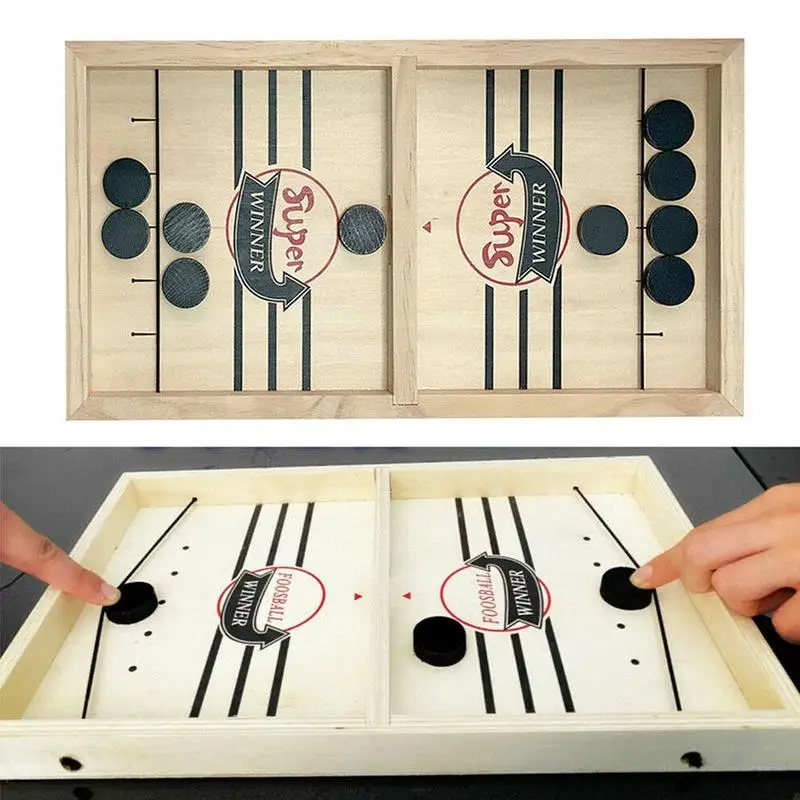 Table Hockey Bouncing Chess Toy Bouncing Chess Parent-child Interactive Board Games Sling Puck Game Toys
Table Hockey Bouncing Chess Toy Bouncing Chess Parent-child Interactive Board Games Sling Puck Game Toys