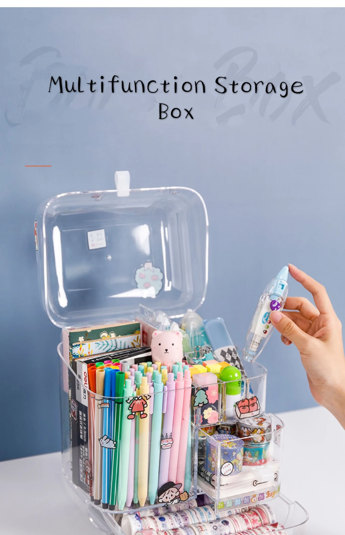 Large Capacity Pencil Storage Case Container Makeup Organizer Box Desktop Sundries Storage Box Stationery Box School
Large Capacity Pencil Storage Case Container Makeup Organizer Box Desktop Sundries Storage Box Stationery Box School
