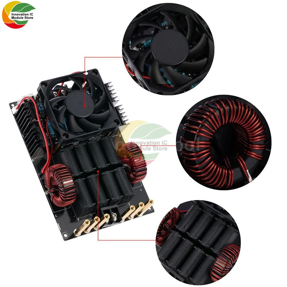 DC 12V 40V ZVS Induction Heating Machine Module Machine Board 50A 1000W 1KW Power Supply High Frequency High Voltage Generator
DC 12V 40V ZVS Induction Heating Machine Module Machine Board 50A 1000W 1KW Power Supply High Frequency High Voltage Generator