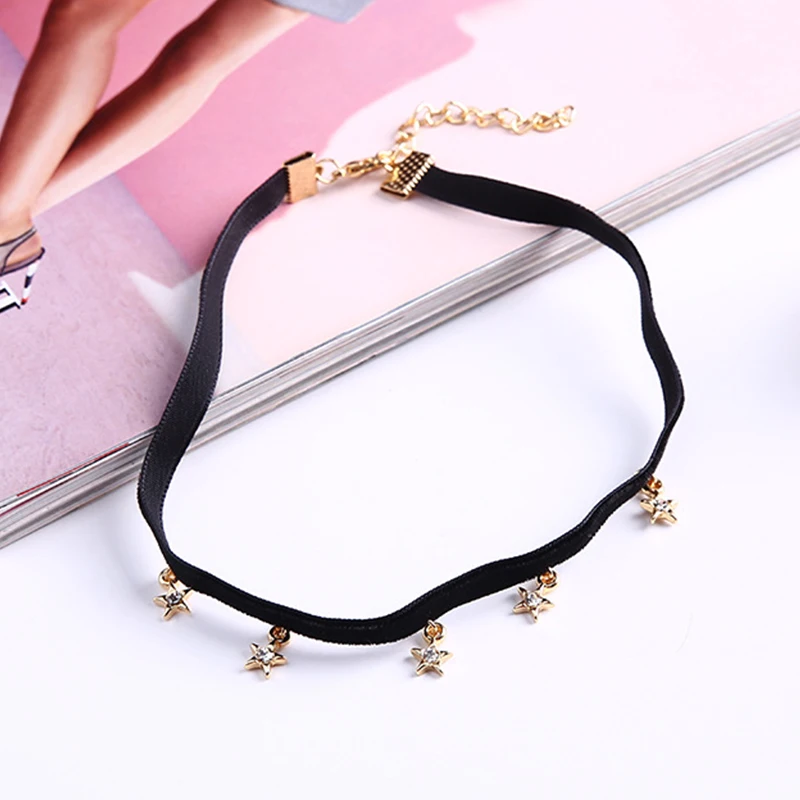 Korean Trend Five Pointed Star Tassel Necklace Charming Female Gold Silver Color Star Pendant Choker Gothic Party Jewelry Gift
Korean Trend Five Pointed Star Tassel Necklace Charming Female Gold Silver Color Star Pendant Choker Gothic Party Jewelry Gift