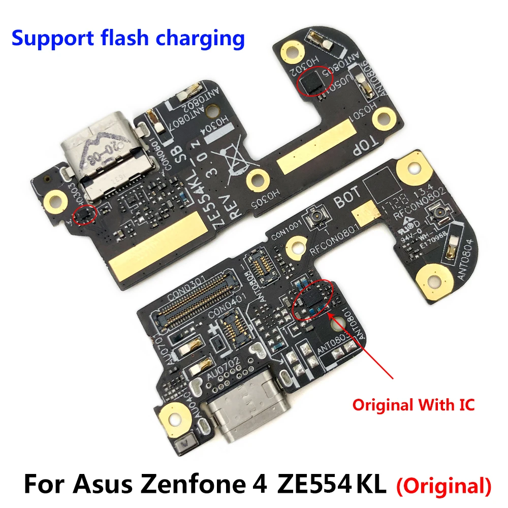 

USB Power Charging Connector Plug For ASUS Zenfone 4 ZE554KL ZE520KL Dock Port Mic Microphone Flex Cable Board