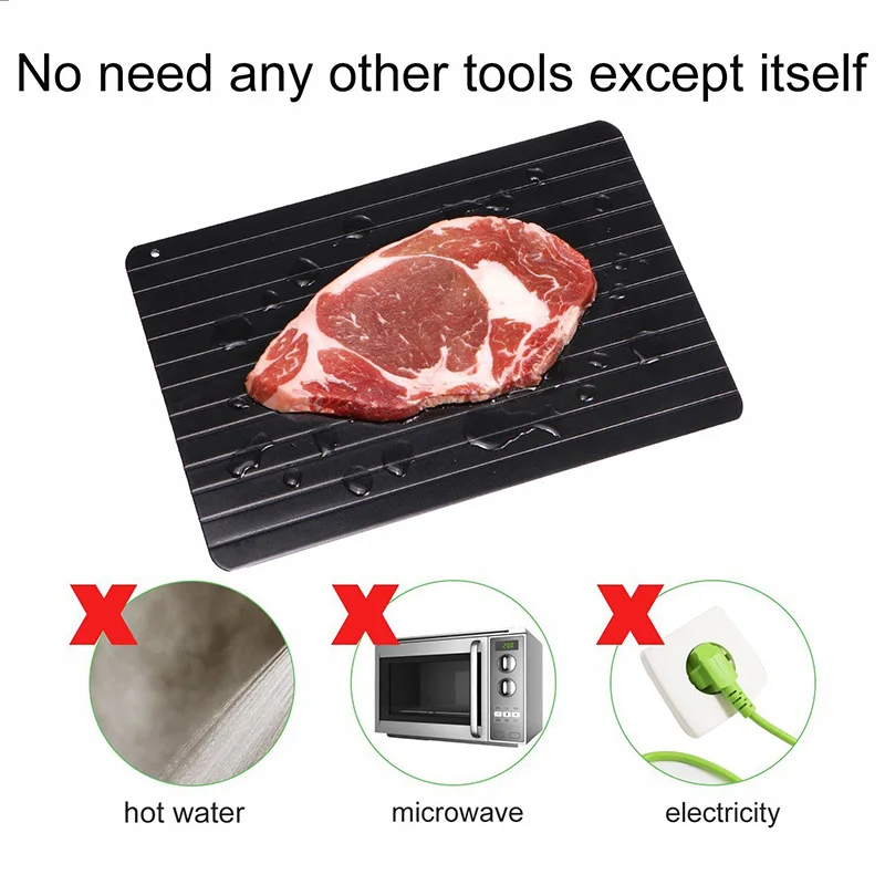 Food Defrost Tray Fast Quick Defrosting Meat Beef Pork Fruit Defrost Plate Board Defrosting Frozen Kitchen Tool
Food Defrost Tray Fast Quick Defrosting Meat Beef Pork Fruit Defrost Plate Board Defrosting Frozen Kitchen Tool