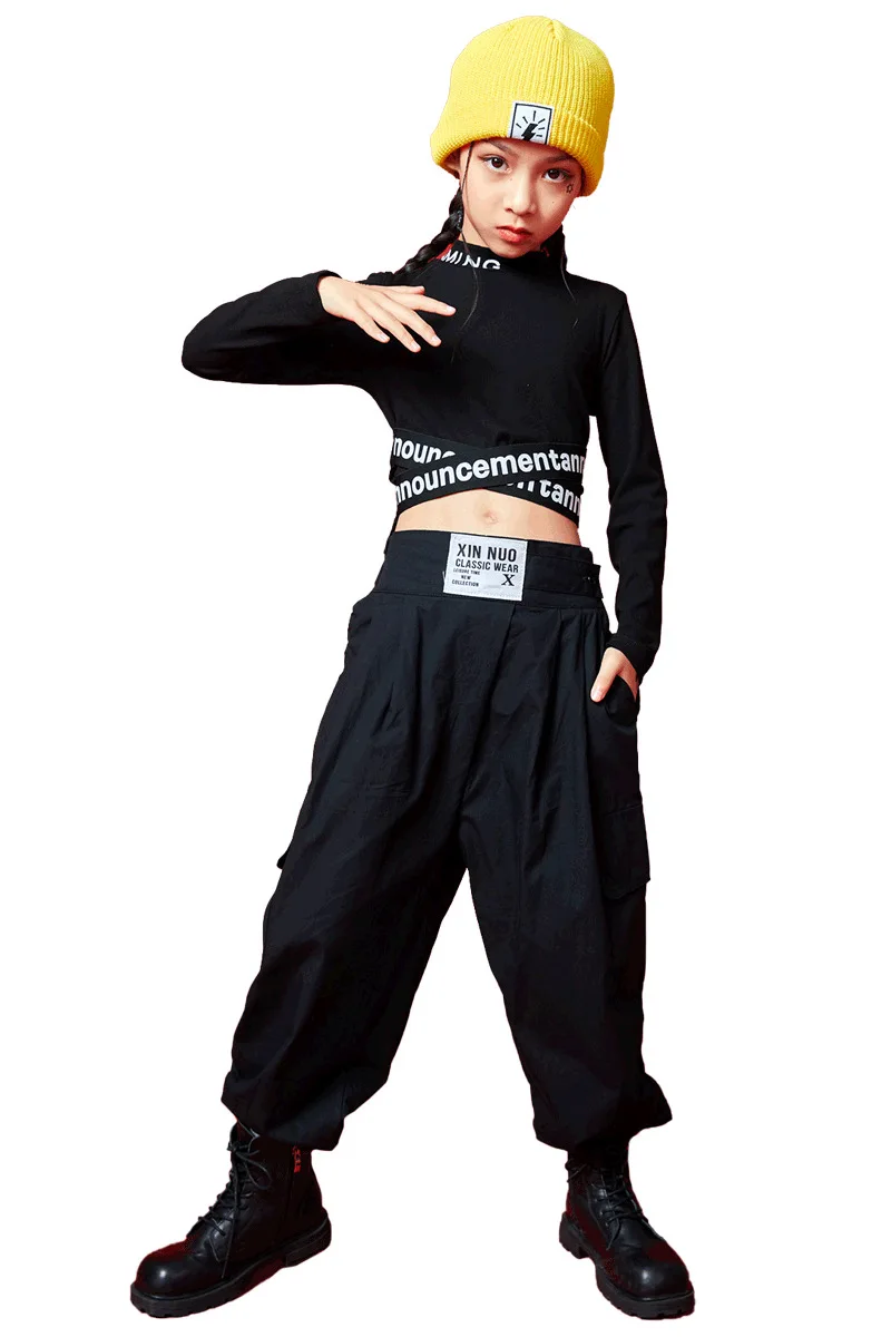 Girls Crop Top Hip Hop Clothes Sets Sweatshirt Kids Ripped Jogger Baggy Pants Street Dance Child stage Costumes Teen Streetwear
Girls Crop Top Hip Hop Clothes Sets Sweatshirt Kids Ripped Jogger Baggy Pants Street Dance Child stage Costumes Teen Streetwear