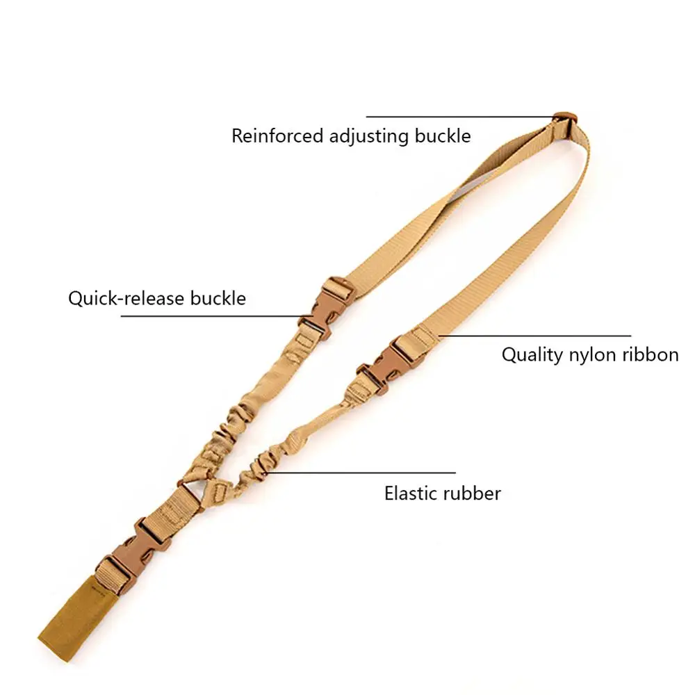 Tactical Single Point Rifle Sling Shoulder Strap Nylon Adjustable Airsoft Paintball Military Gun Strap Army Hunting Accessories 
Tactical Single Point Rifle Sling Shoulder Strap Nylon Adjustable Airsoft Paintball Military Gun Strap Army Hunting Accessories