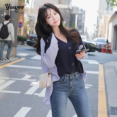 New 2020 Autumn Winter style Women's Sweaters V-Neck patchwork Pullover Zipper Minimalist Knittied Lady Knitwears
New 2020 Autumn Winter style Women's Sweaters V-Neck patchwork Pullover Zipper Minimalist Knittied Lady Knitwears