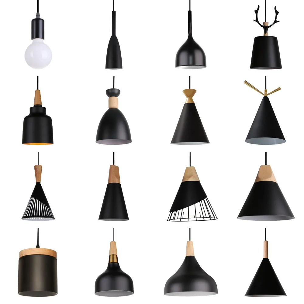 Nordic Aluminum Pendant Lights Restaurant Wood Hanging lighting kitchen Living Room Lamps Fixtures Modern E27 LED Loft Hanglamp
Nordic Aluminum Pendant Lights Restaurant Wood Hanging lighting kitchen Living Room Lamps Fixtures Modern E27 LED Loft Hanglamp