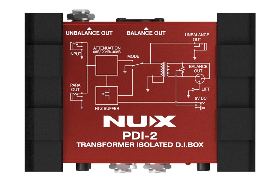 NUX PDI-2 Гитара Бас прямая коробка трансформатор изолированный Коробка DI с переключаемым наземным подъемником идеально подходит для сцены и с...
NUX PDI-2 Гитара Бас прямая коробка трансформатор изолированный Коробка DI с переключаемым наземным подъемником идеально подходит для сцены и с...