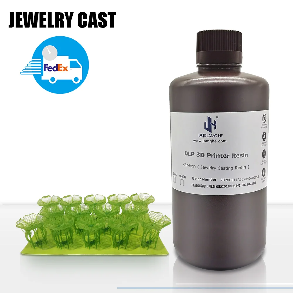 Jamghe 3D Printer Jewelry Casting Photopolymer Resin For Anycubic 3D Printer Sublimation Blanks Castable 405nm
Jamghe 3D Printer Jewelry Casting Photopolymer Resin For Anycubic 3D Printer Sublimation Blanks Castable 405nm