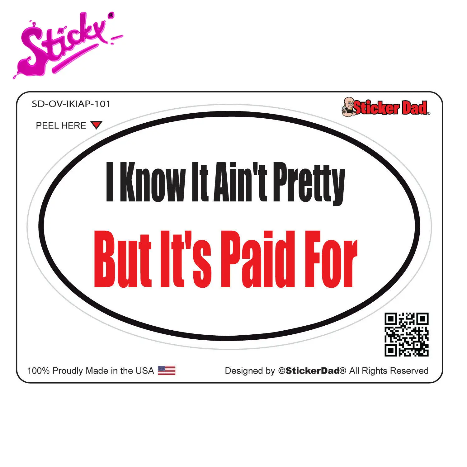 STICKY I KNOW IT AIN'T PRETTY Warning Plaques & Signs Car Sticker Decal Decor Waterproof Motorcycle Off-road PVC
STICKY I KNOW IT AIN'T PRETTY Warning Plaques & Signs Car Sticker Decal Decor Waterproof Motorcycle Off-road PVC
