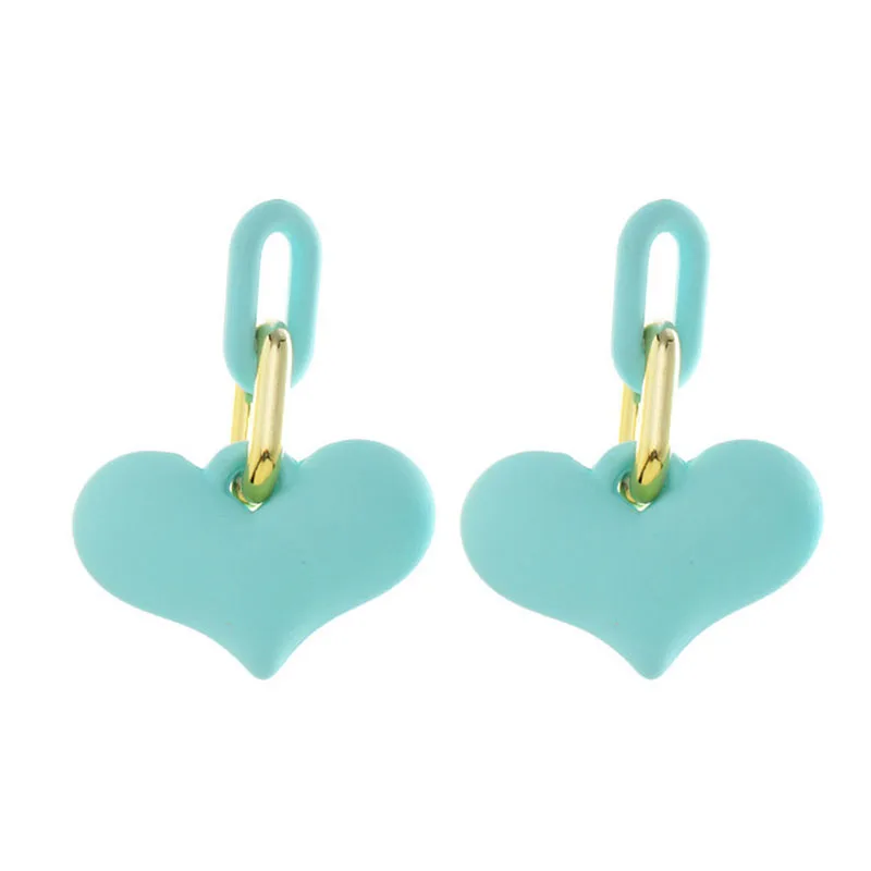 2021Sweet Acrylic Color Love Heart Pendant Drop Earrings For Woman Korean Girl's Gothic Unusual Earrings Fashion Jewelry Party
2021Sweet Acrylic Color Love Heart Pendant Drop Earrings For Woman Korean Girl's Gothic Unusual Earrings Fashion Jewelry Party