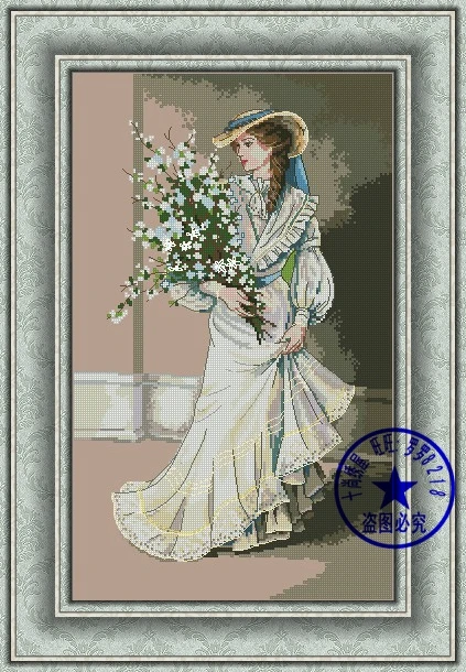 MM top Quality lovely counted cross stitch kit elegance elegant lady woman and flower movie star dim 03767
MM top Quality lovely counted cross stitch kit elegance elegant lady woman and flower movie star dim 03767