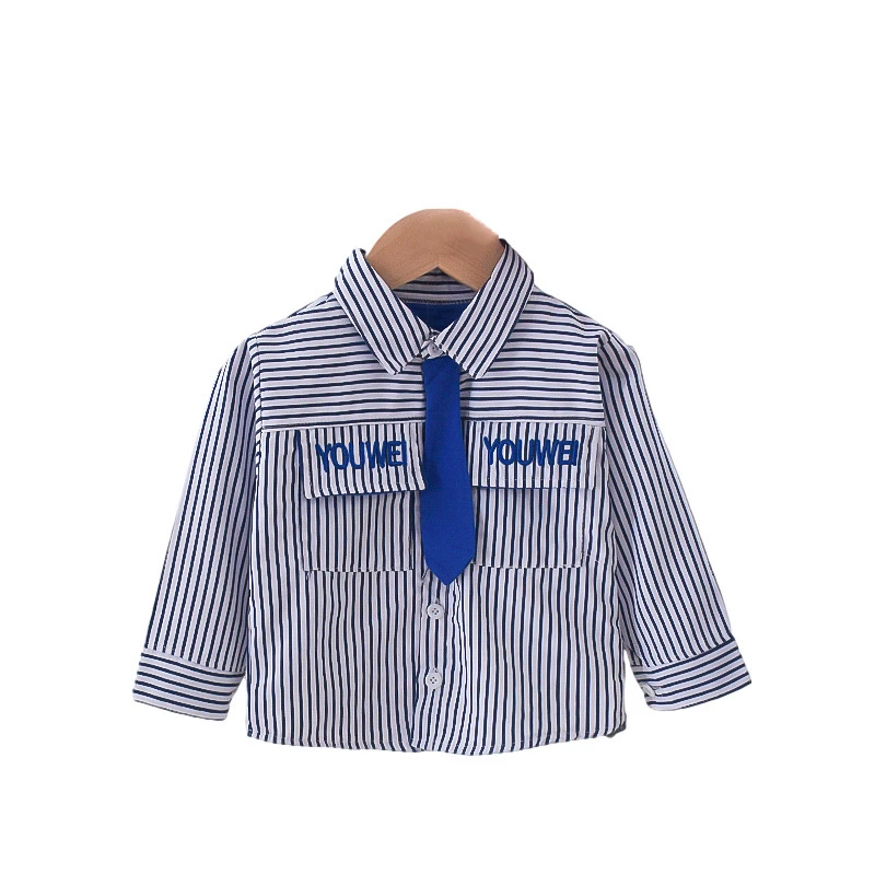 New Spring Autumn Baby Boys Clothes Children Cotton Casual Striped Tie Shirt Toddler Fashion Costume Infant Gentleman Clothing
New Spring Autumn Baby Boys Clothes Children Cotton Casual Striped Tie Shirt Toddler Fashion Costume Infant Gentleman Clothing