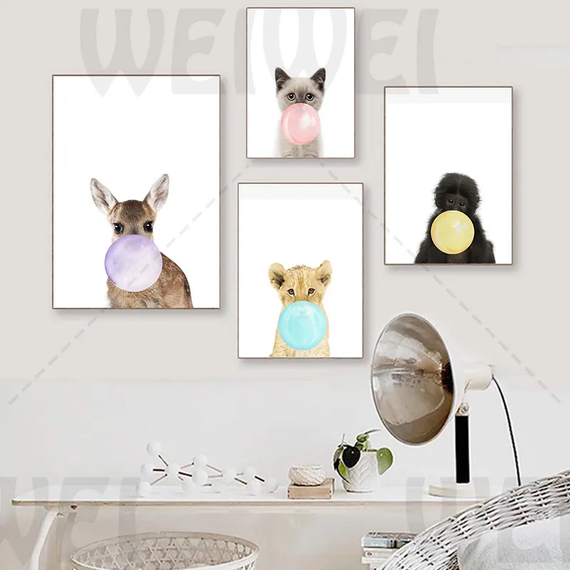 Animal Nursery Poster Bubble Canvas Painting for Living Room Decoration Wall Pictures Decor Wall Art Posters Vintage Room
Animal Nursery Poster Bubble Canvas Painting for Living Room Decoration Wall Pictures Decor Wall Art Posters Vintage Room