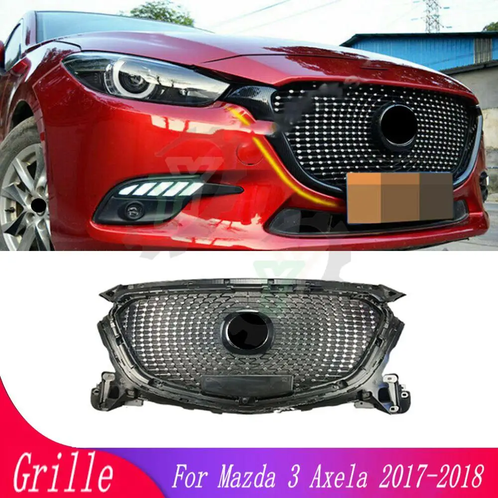 High quality modified Diamond Style front grille mesh For Mazda 3 Axela 2017 2018 car exterior accessories front racing grill
High quality modified Diamond Style front grille mesh For Mazda 3 Axela 2017 2018 car exterior accessories front racing grill