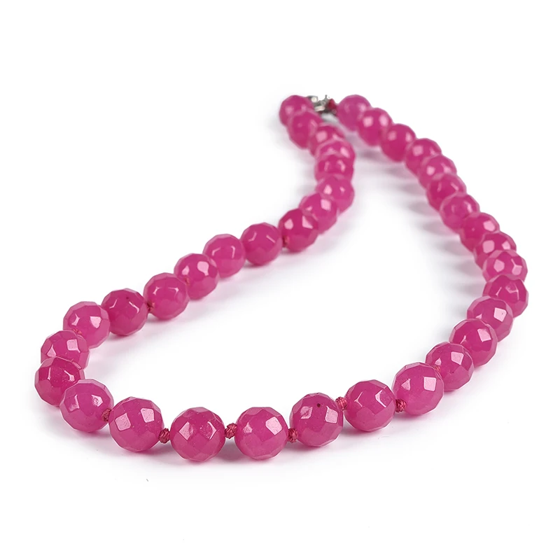 Fashion simple bright color Elegant rose red chalcedony stone 10mm cuting Necklace 18 inches Women's necklace wedding gift
Fashion simple bright color Elegant rose red chalcedony stone 10mm cuting Necklace 18 inches Women's necklace wedding gift