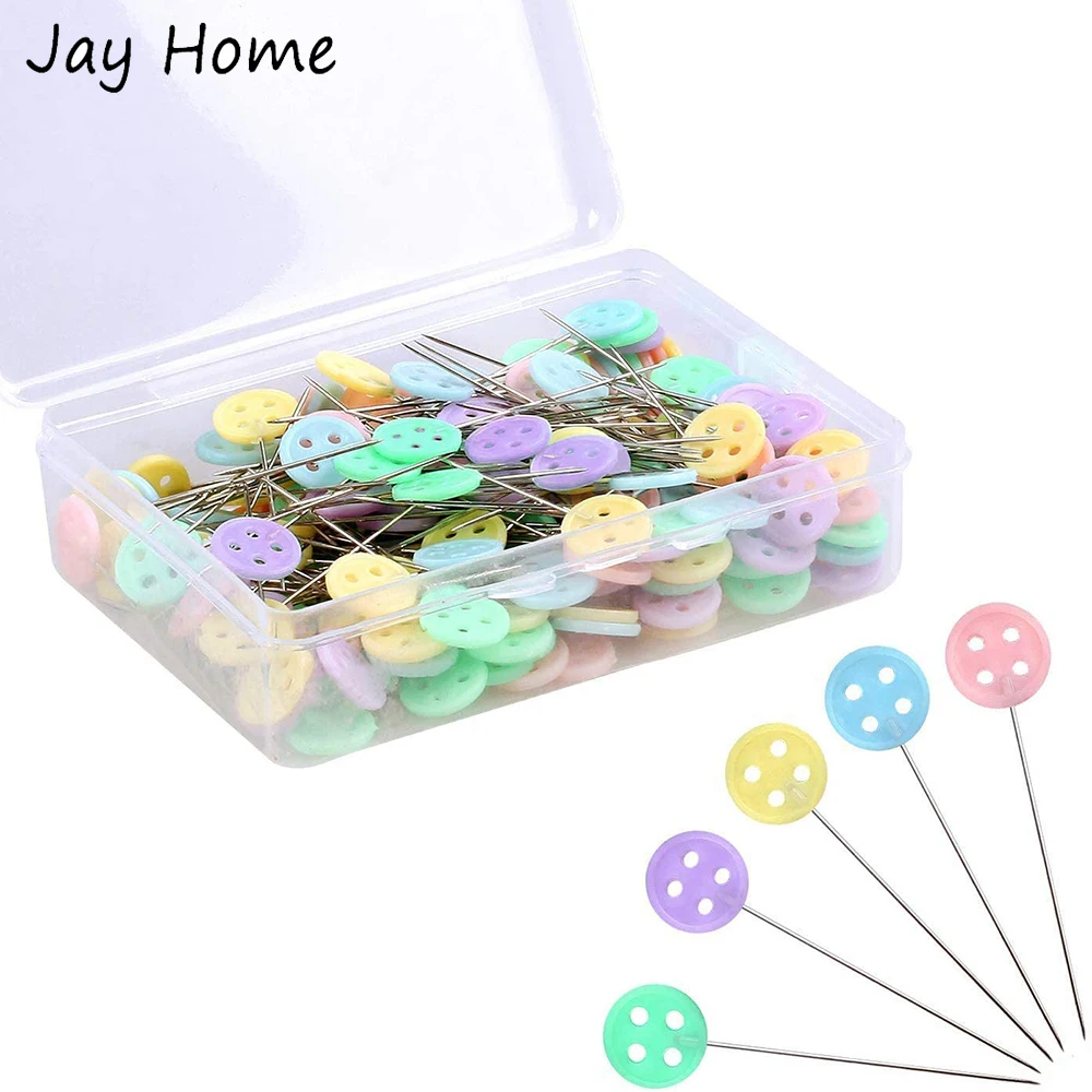 100Pcs Button Head Straight Pin Sewing Pins for Fabric Quilting Multicolor Flat Heads Straight Pins DIY Craft Sewing Accessories
100Pcs Button Head Straight Pin Sewing Pins for Fabric Quilting Multicolor Flat Heads Straight Pins DIY Craft Sewing Accessories