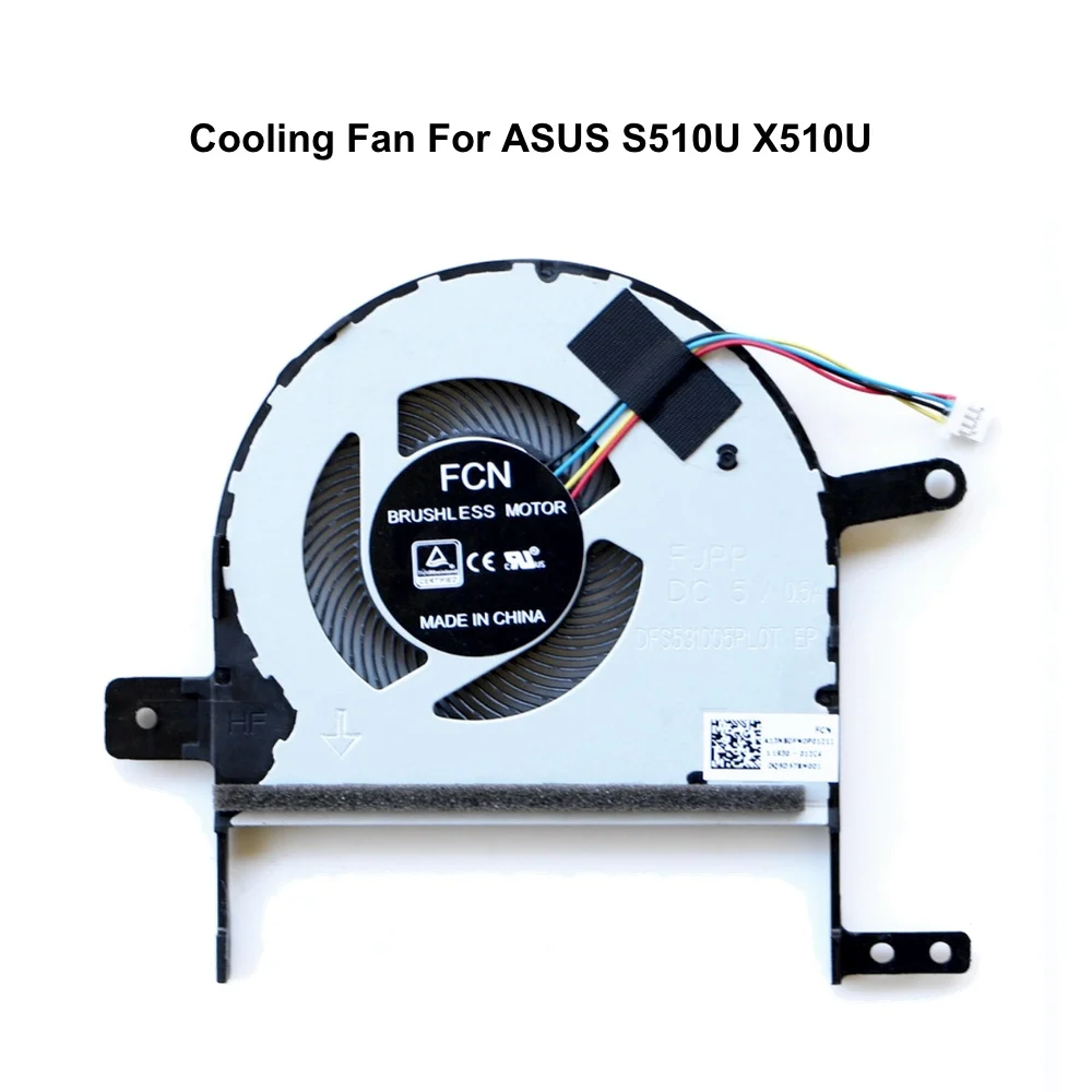 Computer CPU Cooing Fans for ASUS VivoBook S510 X510 S510UF X510U X510UAR S510UQ S510UA F510U CPU Fan Cooler DFS531005PL0T FJPP
Computer CPU Cooing Fans for ASUS VivoBook S510 X510 S510UF X510U X510UAR S510UQ S510UA F510U CPU Fan Cooler DFS531005PL0T FJPP
