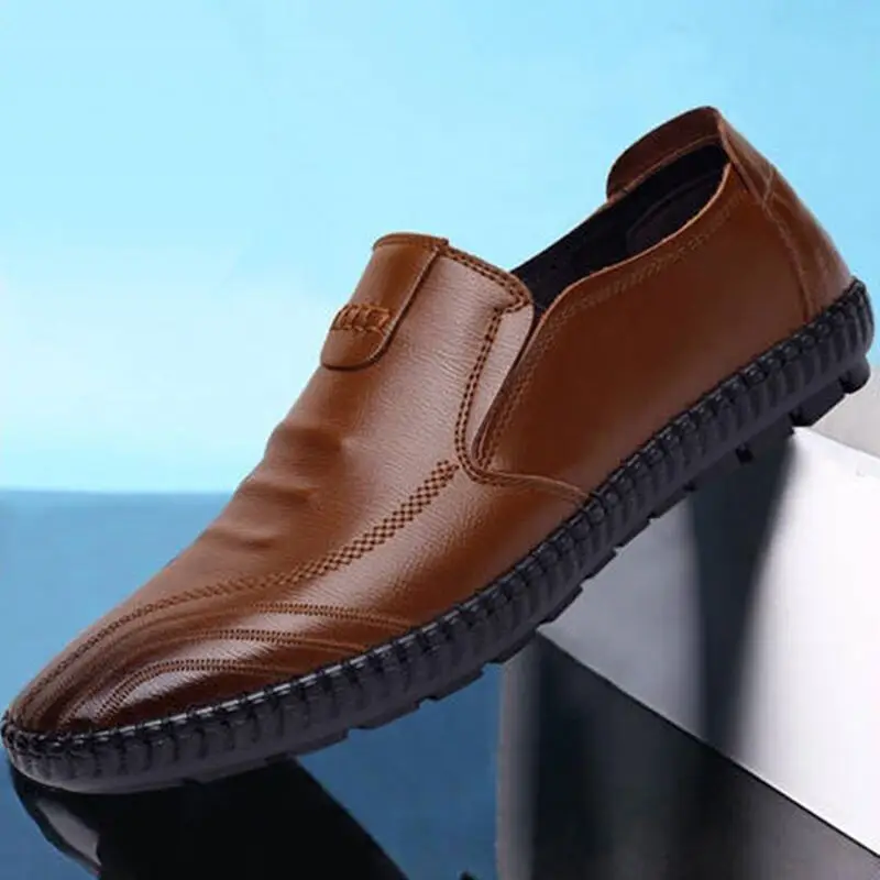 Туфли мужские из ПУ кожи, Повседневные Удобные однотонные, дышащие Нескользящие, без застежки, обувь для вечеринок
Туфли мужские из ПУ кожи, Повседневные Удобные однотонные, дышащие Нескользящие, без застежки, обувь для вечеринок