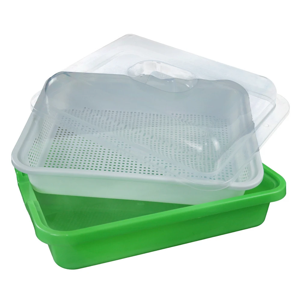 Nursery Pots Sprouting Tray Bean Sprout Planter Planting Garden Home Office Plastic Thicken and Deepen Sprouts Germination Tool
Nursery Pots Sprouting Tray Bean Sprout Planter Planting Garden Home Office Plastic Thicken and Deepen Sprouts Germination Tool