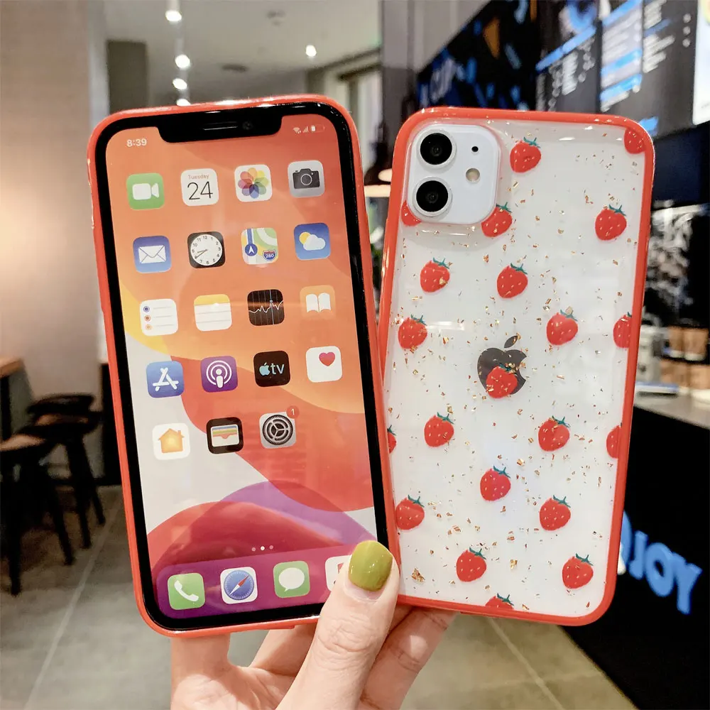 Bling Bear phone case For iphone 11 silicone case Xs MAX XR 6s 7 8 Glitter Strawberry soft back Cover for coque iphone SE 2 2020
Bling Bear phone case For iphone 11 silicone case Xs MAX XR 6s 7 8 Glitter Strawberry soft back Cover for coque iphone SE 2 2020