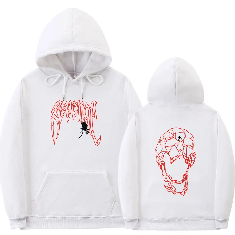 

SPIDER XXXtentacion Revenge Hoodie Long Sleeve Men Women Hip Hop Style Streetwear Unisex Dragon Bone Skeleton Hooded Sweatshirt