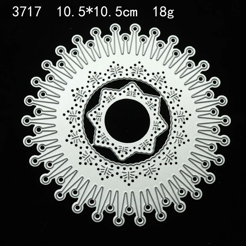 JC цветочный венок круг Форма металлический Трафаретный вырубной штамп для