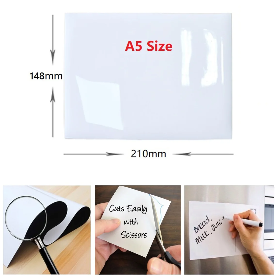 Flexible Magnetic Whiteboard Fridge Magnets Dry Wipe White Board Marker Pen Eraser Kitchen Message Board Reminder Smart Notepad
Flexible Magnetic Whiteboard Fridge Magnets Dry Wipe White Board Marker Pen Eraser Kitchen Message Board Reminder Smart Notepad