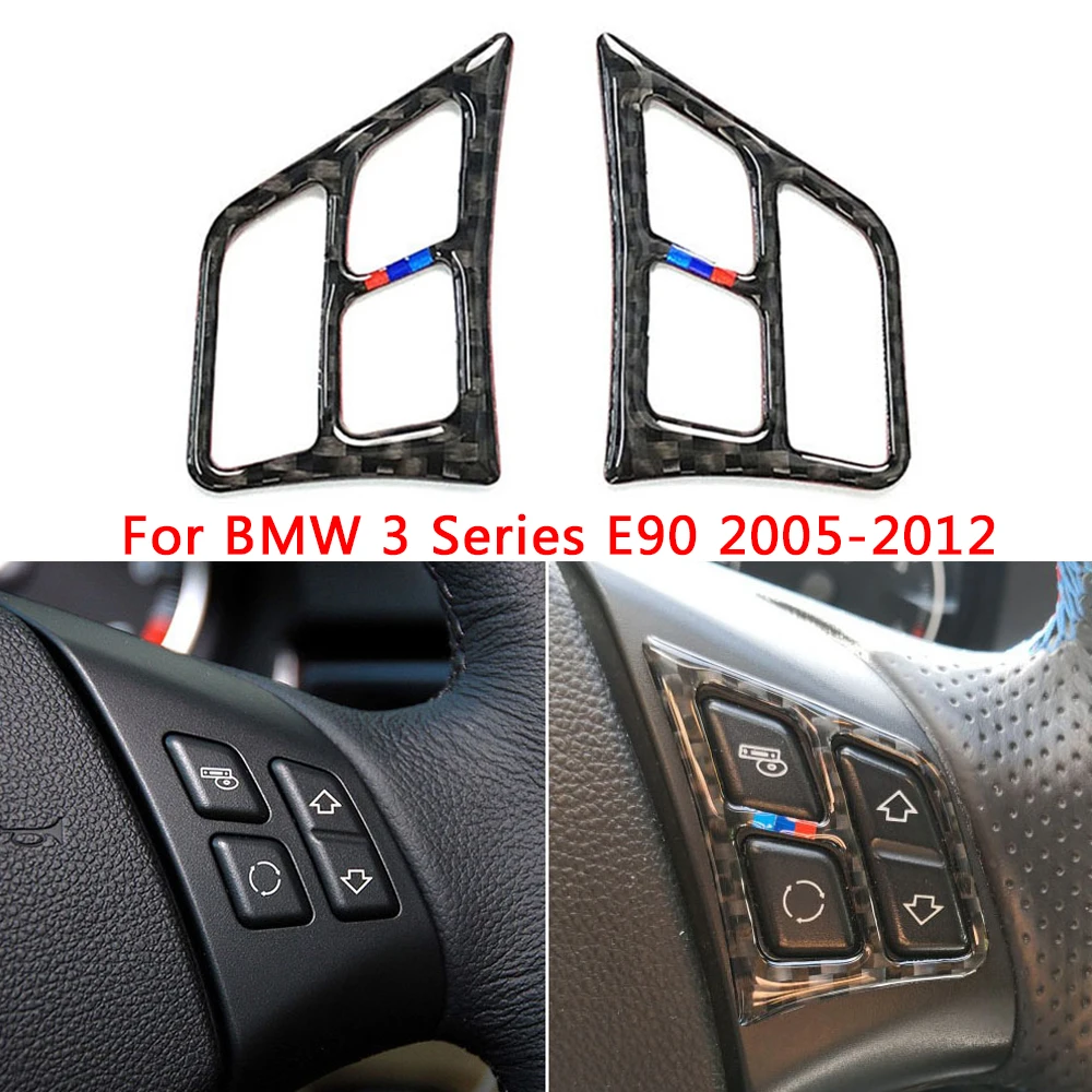 Car Styling For BMW E90 3 Series 2005-2012 Carbon Fiber Steering Wheel Button Stickers Cover Trim Interior Auto Accessories
Car Styling For BMW E90 3 Series 2005-2012 Carbon Fiber Steering Wheel Button Stickers Cover Trim Interior Auto Accessories