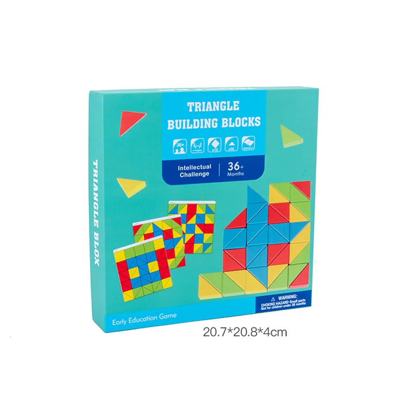 Children Montessori Triangle Wooden Puzzle Blocks Logical Memory Thinking Training Educational Toys Parent-Child Interaction Toy 
Children Montessori Triangle Wooden Puzzle Blocks Logical Memory Thinking Training Educational Toys Parent-Child Interaction Toy