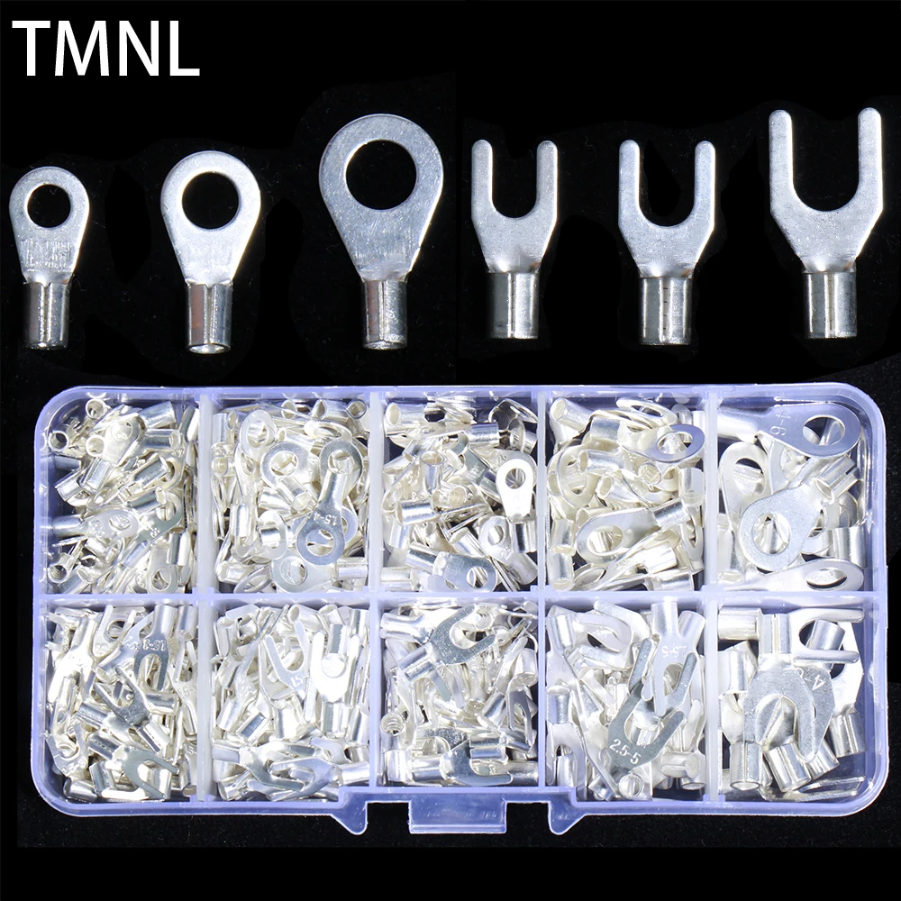 320pcs Boxed Connector Cold Pressed Crimp Copper Nose Wiring Set UT/OT Wire Cable Press Insulated Ring Fork U-Type Terminal
320pcs Boxed Connector Cold Pressed Crimp Copper Nose Wiring Set UT/OT Wire Cable Press Insulated Ring Fork U-Type Terminal