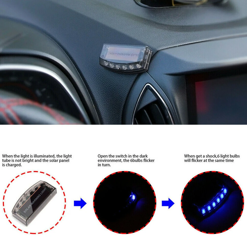 Car LED Fake Dummy Alarm Warning Light Solar Power Simulated Security Anti-Theft Flashing Light
Car LED Fake Dummy Alarm Warning Light Solar Power Simulated Security Anti-Theft Flashing Light