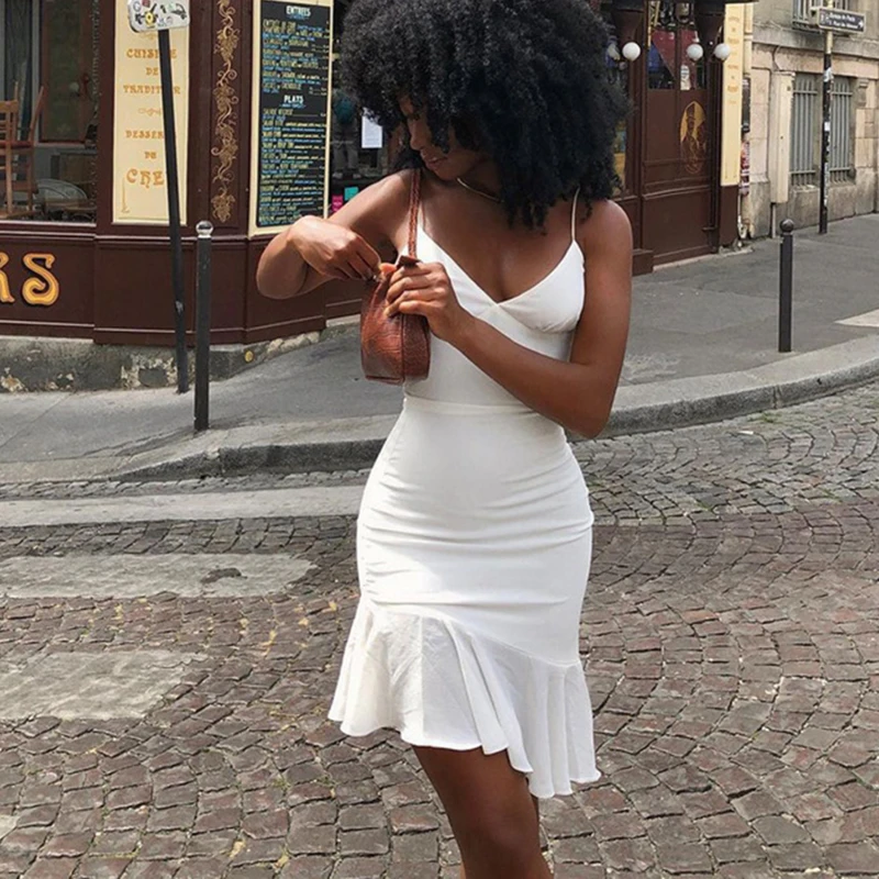 Spaghetti Straps Ruffles Mini Dress Club Party Elegant Sleeveless Slip Women's Summer Sundress Outfits Holiday
Spaghetti Straps Ruffles Mini Dress Club Party Elegant Sleeveless Slip Women's Summer Sundress Outfits Holiday