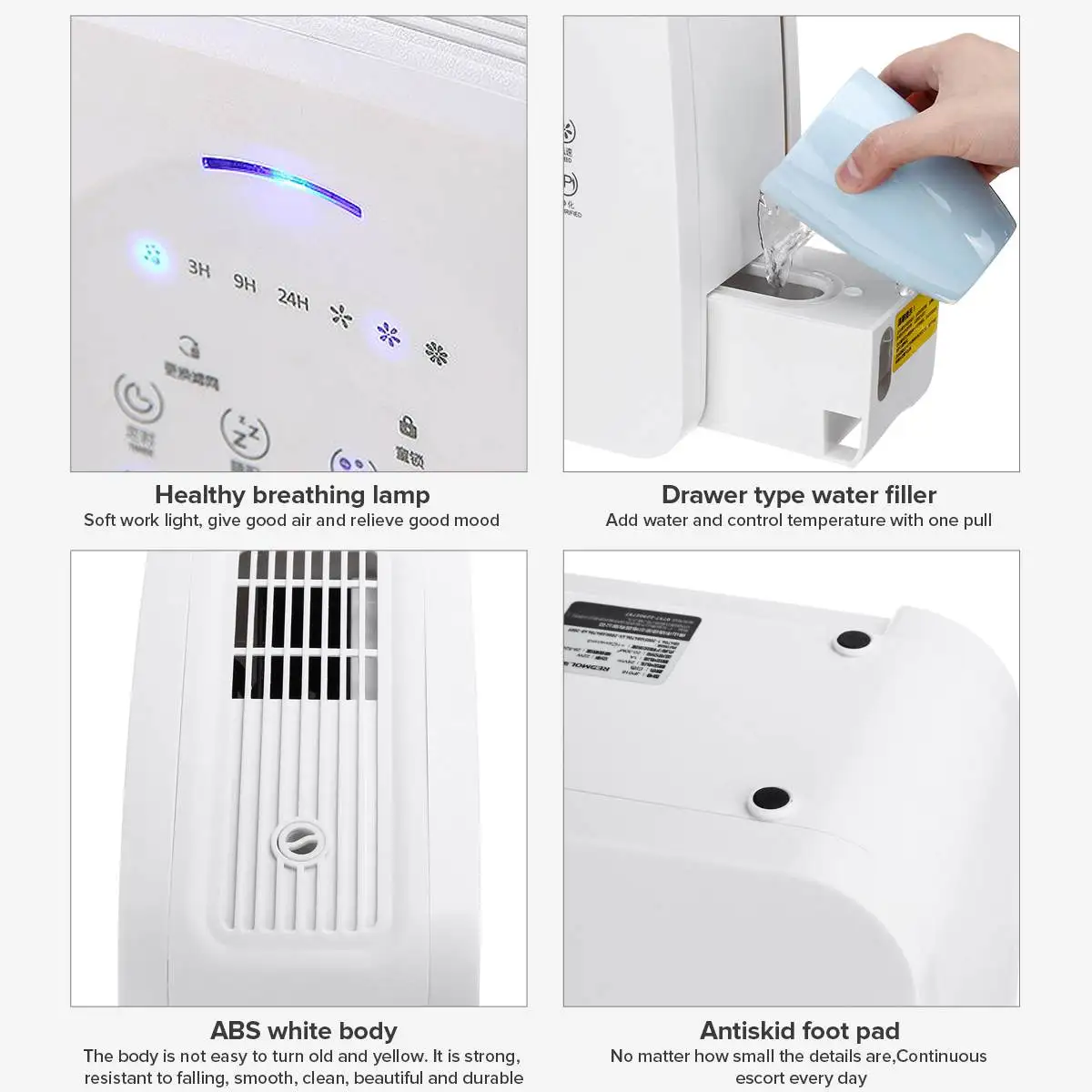 AUGIENB Desktop Air Purifier 300ml Air Humidifier for Home Office with Hepa Filter Purifiers Filtration 3 Speed Adjustment 100CF
AUGIENB Desktop Air Purifier 300ml Air Humidifier for Home Office with Hepa Filter Purifiers Filtration 3 Speed Adjustment 100CF