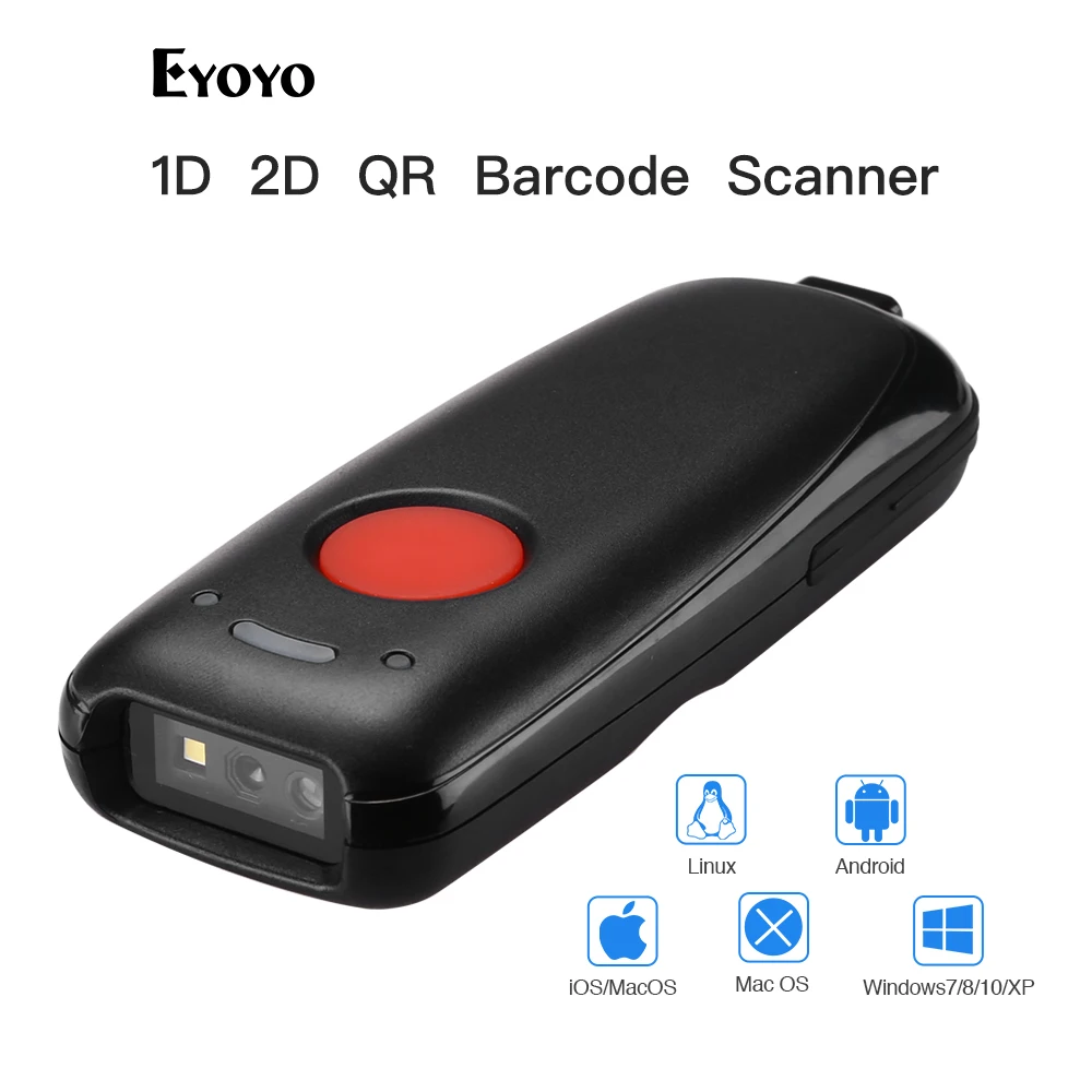 Мини-сканер штрих-кода 2D беспроводной, Bluetooth, USB проводной 1D считыватель штрих-кода QR для смартфонов, планшетов, платёжных терминалов Android
Мини-сканер штрих-кода 2D беспроводной, Bluetooth, USB проводной 1D считыватель штрих-кода QR для смартфонов, планшетов, платёжных терминалов Android