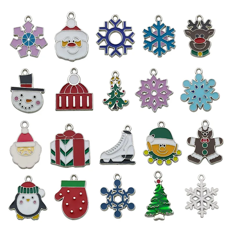 10/20/30PCS Christmas Tree Decoration Accessories Santa Claus Jewelry Making Pendant Bracelet Earrings Necklace Pendant 18x28MM 
10/20/30PCS Christmas Tree Decoration Accessories Santa Claus Jewelry Making Pendant Bracelet Earrings Necklace Pendant 18x28MM